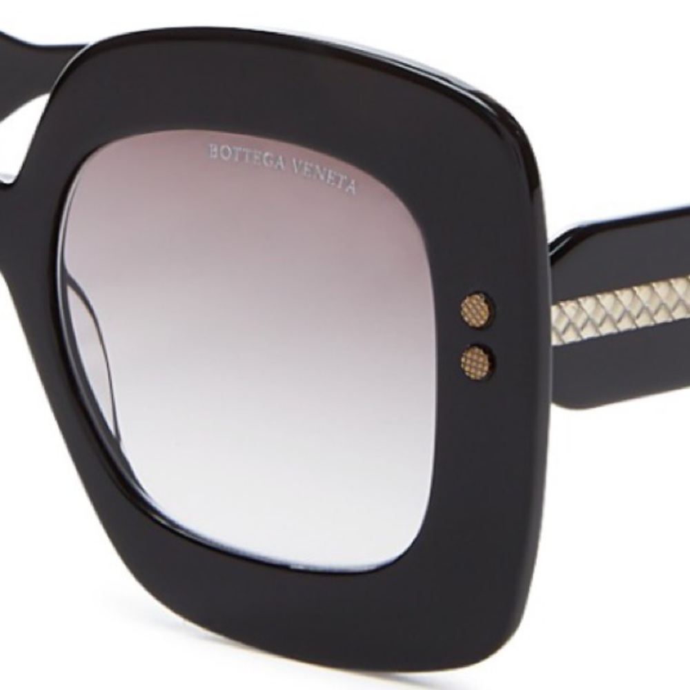 Bottega Veneta Black Oversized Sunglasses
